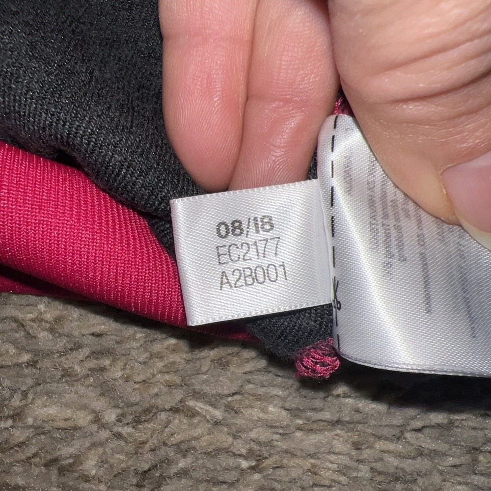 Adidas Women's Colorblock Velour Pullover Sweatshirt Cropped Sz M - Picture 9 of 9